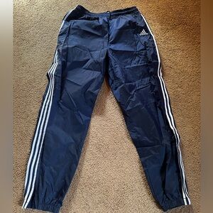 Adidas rain proof track pants.